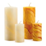 Advent candle beeswax Small Ivory