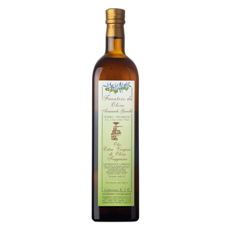 Huile d'olive de Ligurie "Armando Garello, Bouteille de 1 l