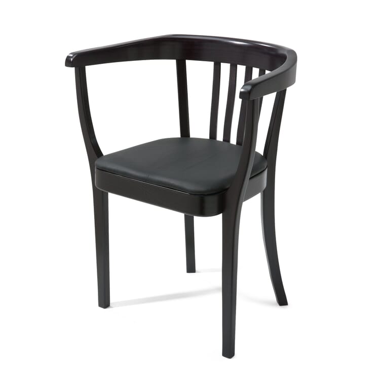 Stoelcker-stoel, met lederen bekleding