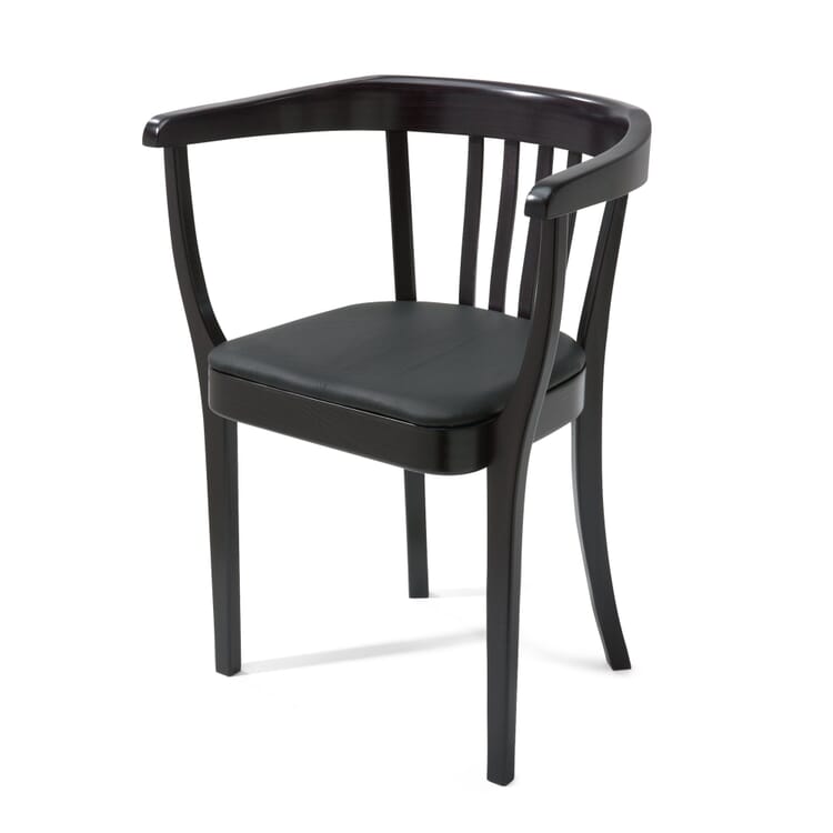 Stoelcker Stuhl, mit Lederpolster