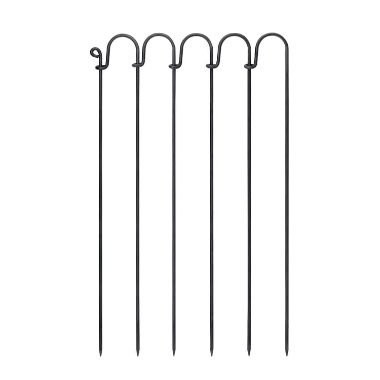 Clôture à emboîter, barreaux en acier 1 m, Non traité