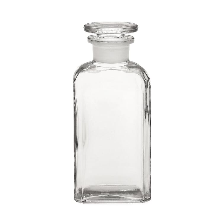 Vierkant flessenglas, Volume 250 ml