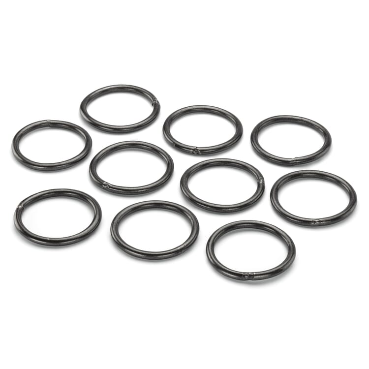 Anillas para cortinas de acero forjado