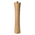 Pepper Grinder Made of Beech Wood with Ceramic Crushing Mill Large Clear Varnish