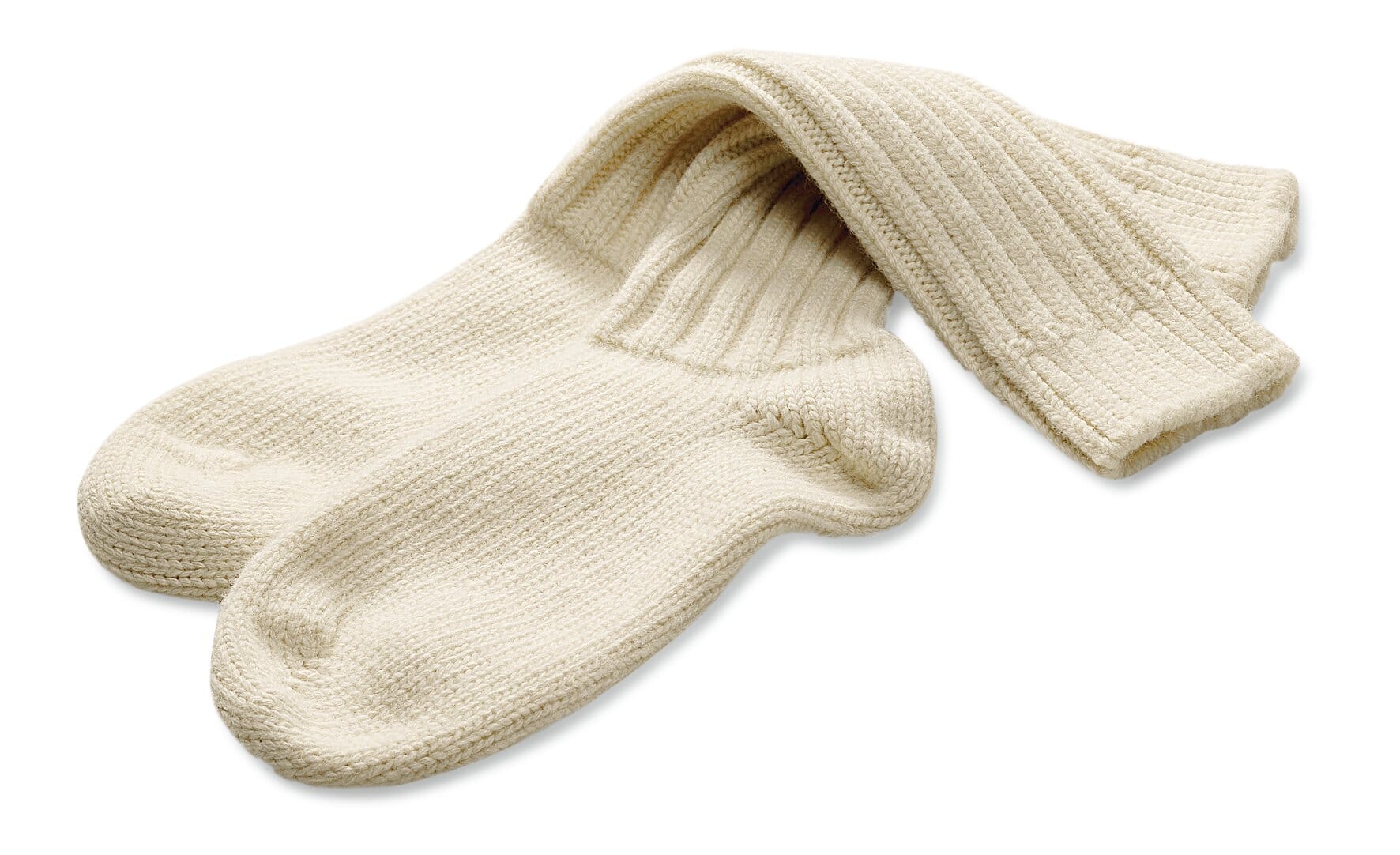 Winter sock lambswool, Natural