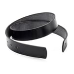 Courroies de ceinture en cuir de sellier Noir