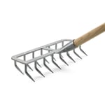 Grada manual galvanizada ancha
