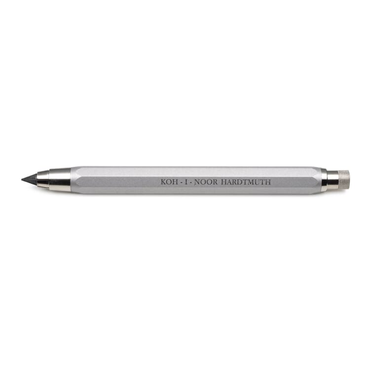Portaminas metálico para minas de 5,6 mm", Plateado