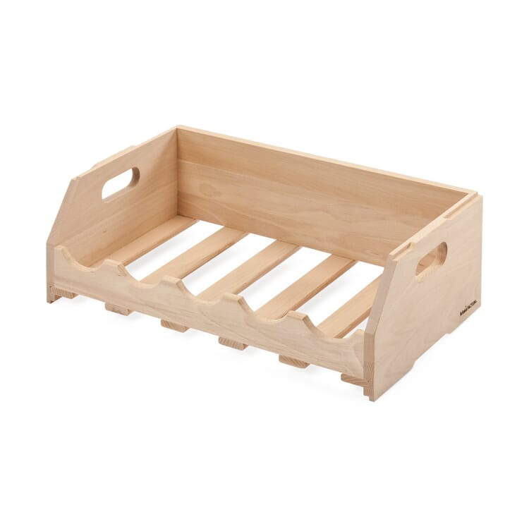 Cassa per bottiglie Manufactum in legno di faggio