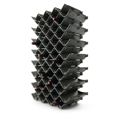 Flaschenregal Zigzag, (3 Stück)