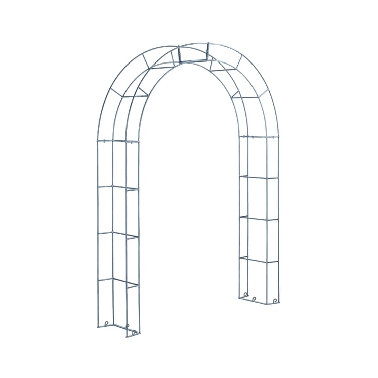 Arc de roses Manufactum en acier, acier galvanisé