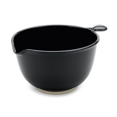 Mixing bowl melamine resin, Extra-Wide Bowl, Black