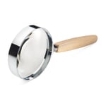 Hand magnifier beech wood handle