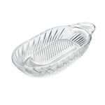 Glass raw food and apple grater