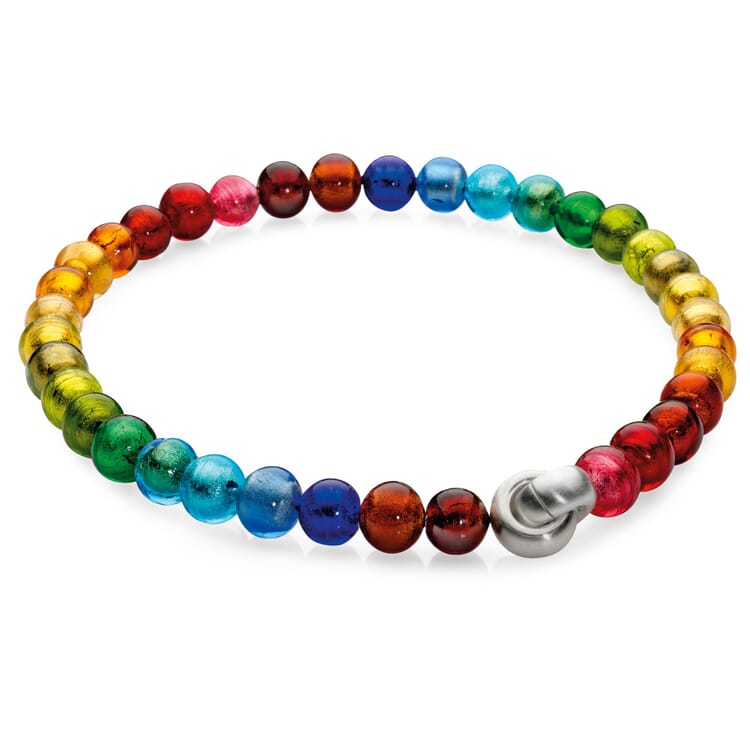 Collier en verre de Murano, Coloré