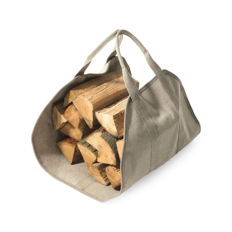 Bolsa de lino para leña