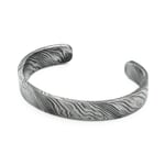 Raw Damascus Steel Bracelet, Narrow