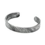 Smalle Bangle Damascus Staal Ruw
