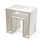 Mesa auxiliar Echo Blanco