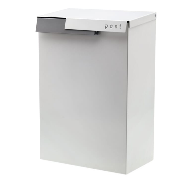 Cato-brevkasse, Trafikhvid / hvid aluminium