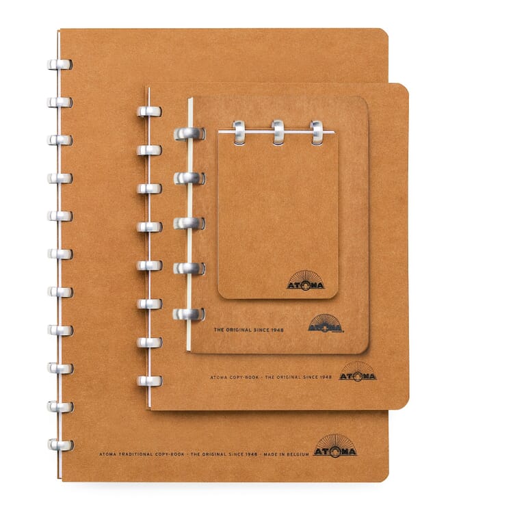 Cuaderno Atoma A5 en blanco, Marrón