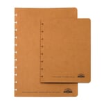 Jeu de couvertures de texte Atoma A4 large Marron