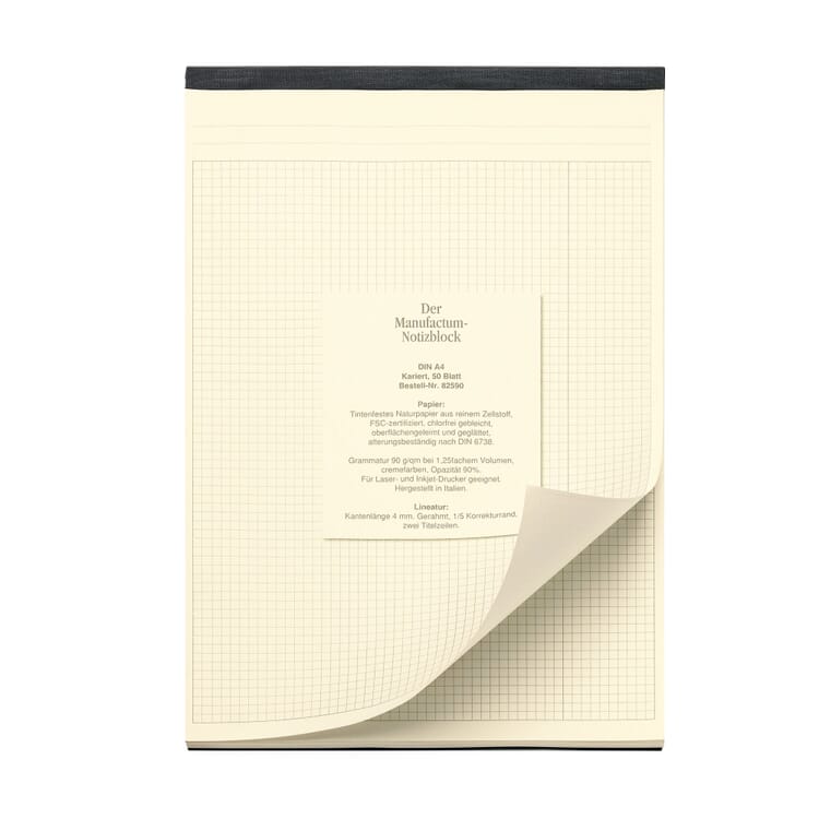 Manufactum notesblok DIN A4, Ternede