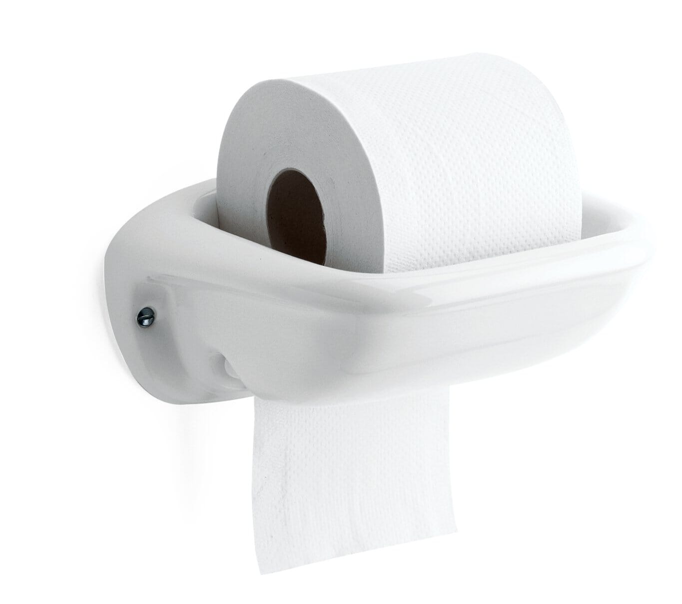 Paper roll holder porcelain