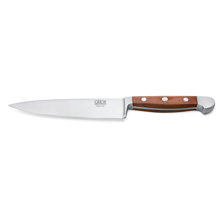 Güde chef's knife (blade length 15.5 cm), Plum tree wood