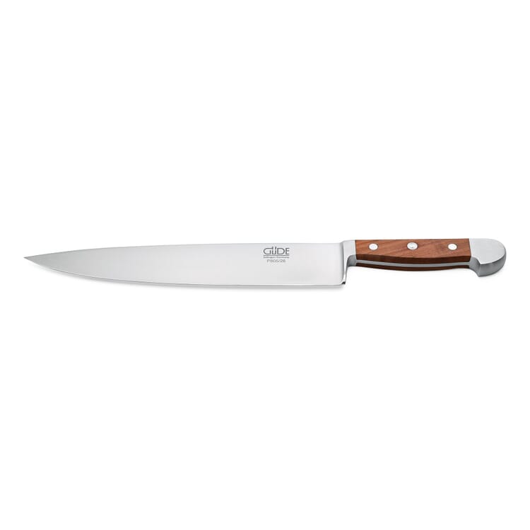 Güde couteau de chef (longueur de la lame 25,5 cm), Bois de prunier