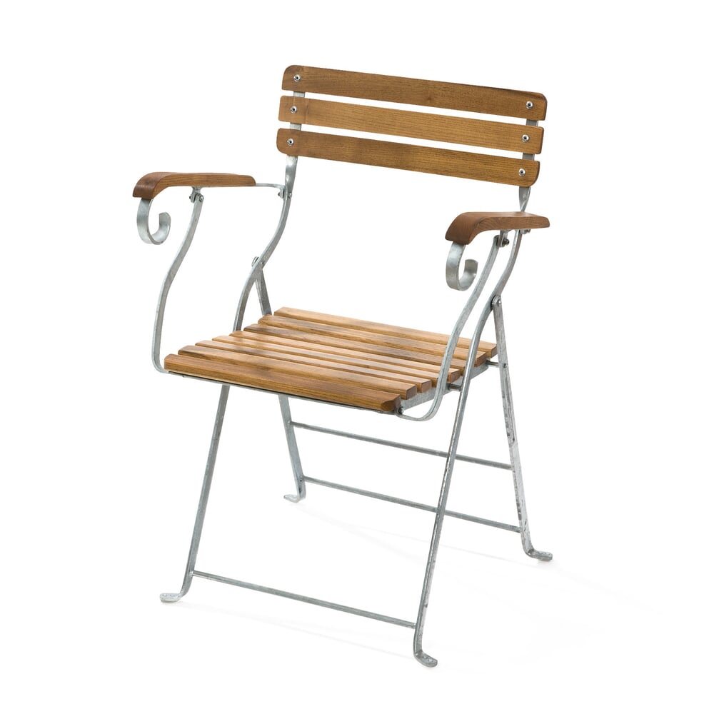 Beer Garden Chair with Armrests by Elefant Manufactum