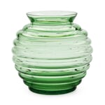 Vase en verre de la forêt de Thuringe forme sphérique