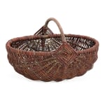 Cesta con asa de mimbre Pequeño