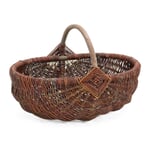 Kurv med flettet håndtag Stor