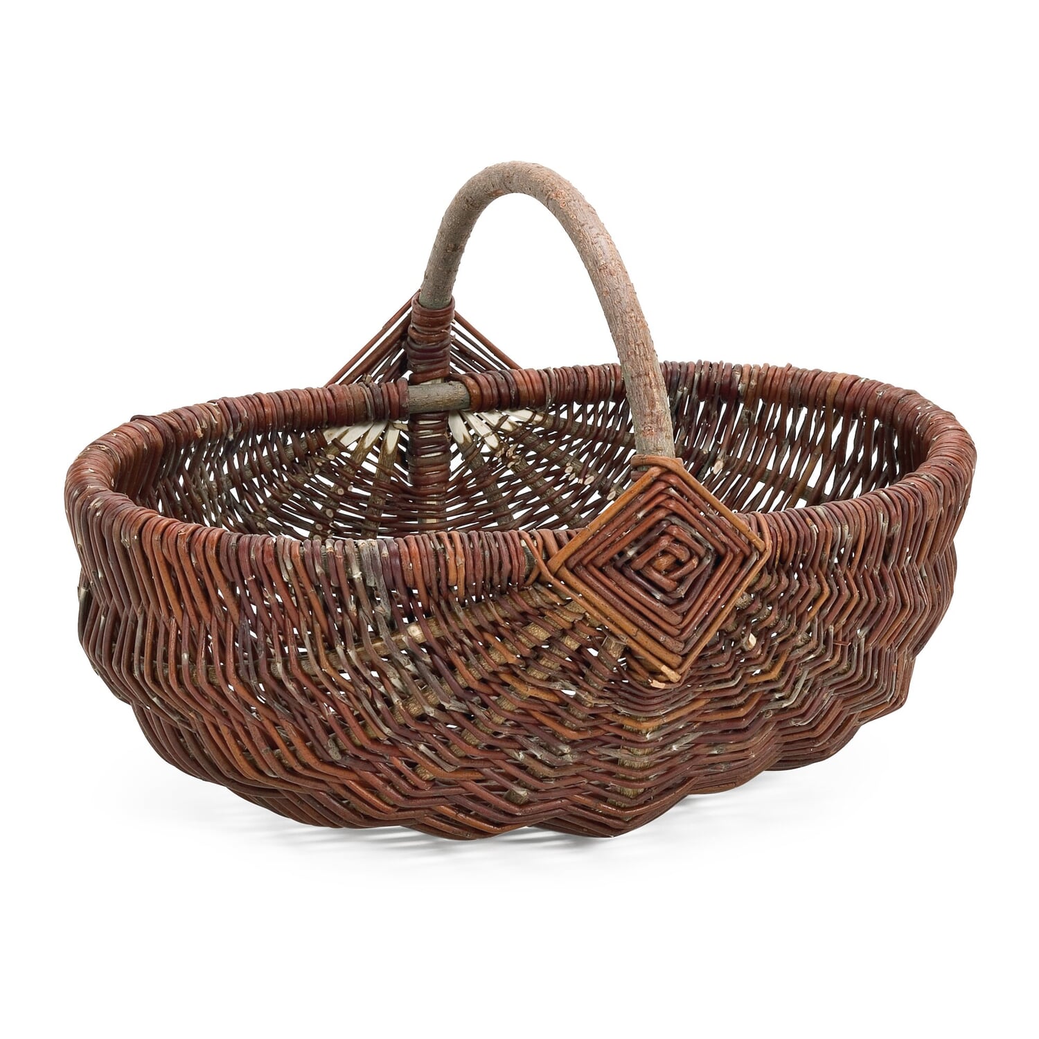 Wicker Basket with Handle, Large Manufactum