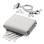 Sun sail factor Square Silver gray