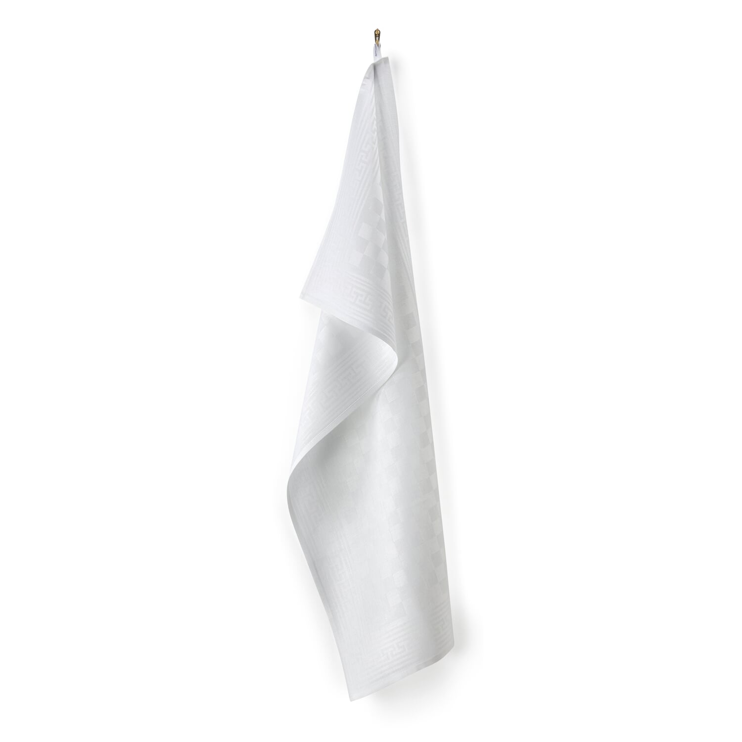 50% Linen Tea Towel - White