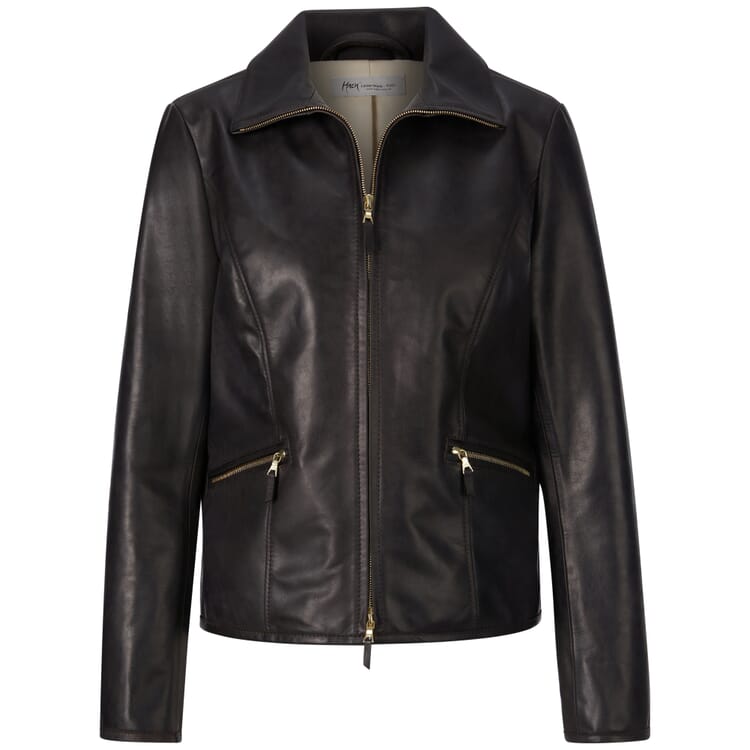 Veste de roadster pour femme en cuir de cheval