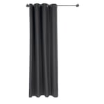 Heavy curtain carded yarn loden Height 250 cm Anthracite