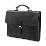 Akten- und Notebooktasche Rindleder Schwarz