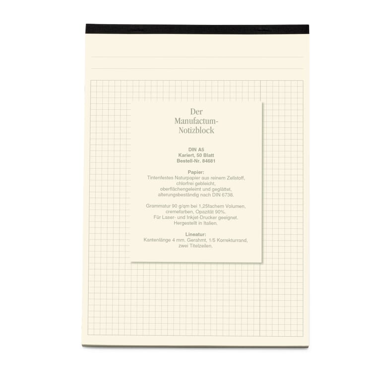 Bloc de notas Manufactum DIN A5