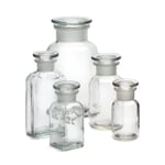 Storage bottle with glass stopper Capacity 1000 ml Colorless