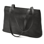 Leather Shopping Bag by Sonnenleder Black