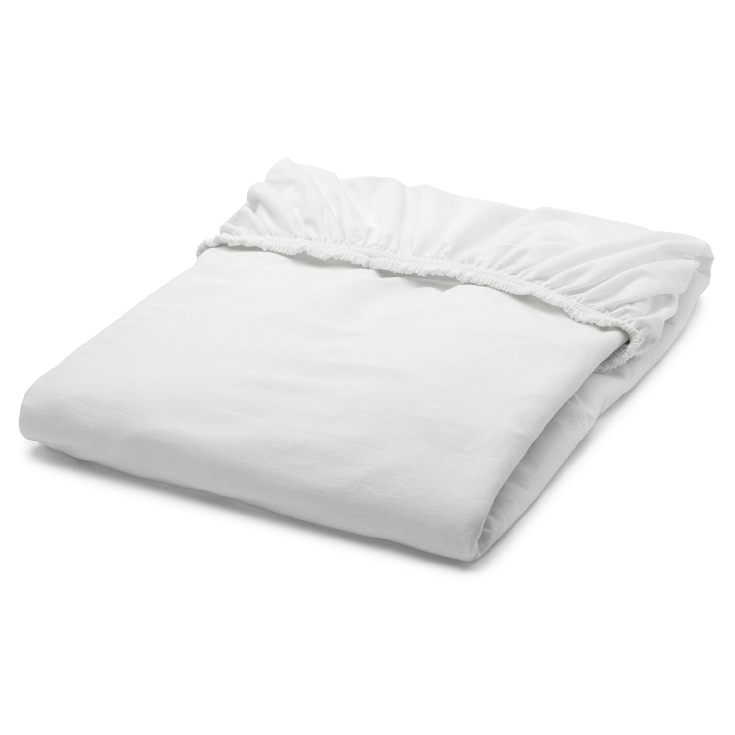 Fitted sheet jersey, White, 90 × 200 cm Manufactum