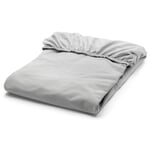 Fitted Sheets Made of Jersey Light Grey 90 × 200 cm
