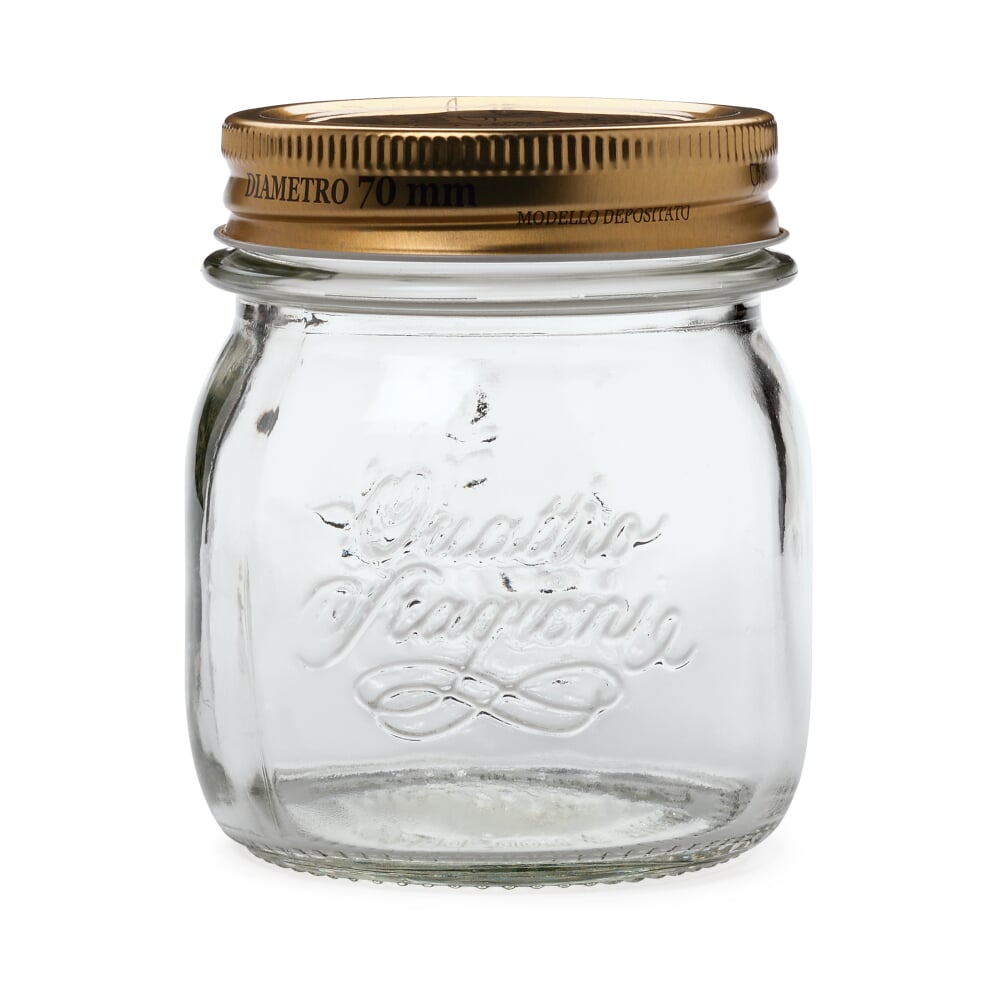 Preserving Jar with Screw Lid, 4 × 0,25 l Manufactum