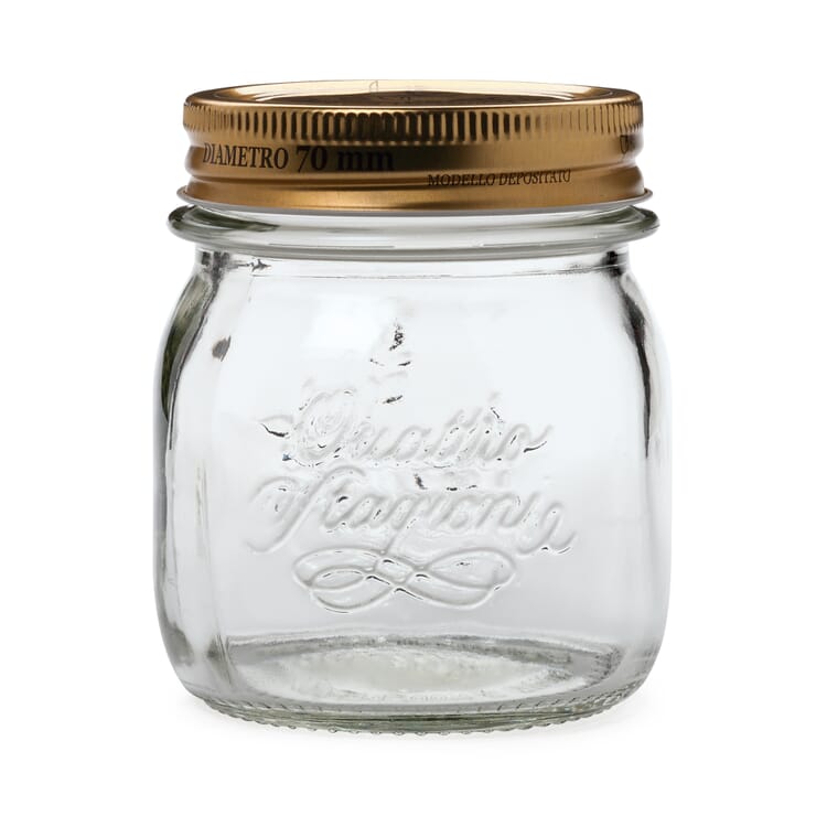 Skruelåg til konservesglas, 4 × 0,25 l