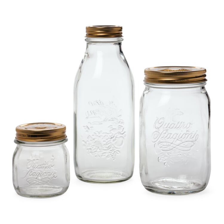 Preserving Jar with Screw Lid, 4 × 0,25 l Manufactum