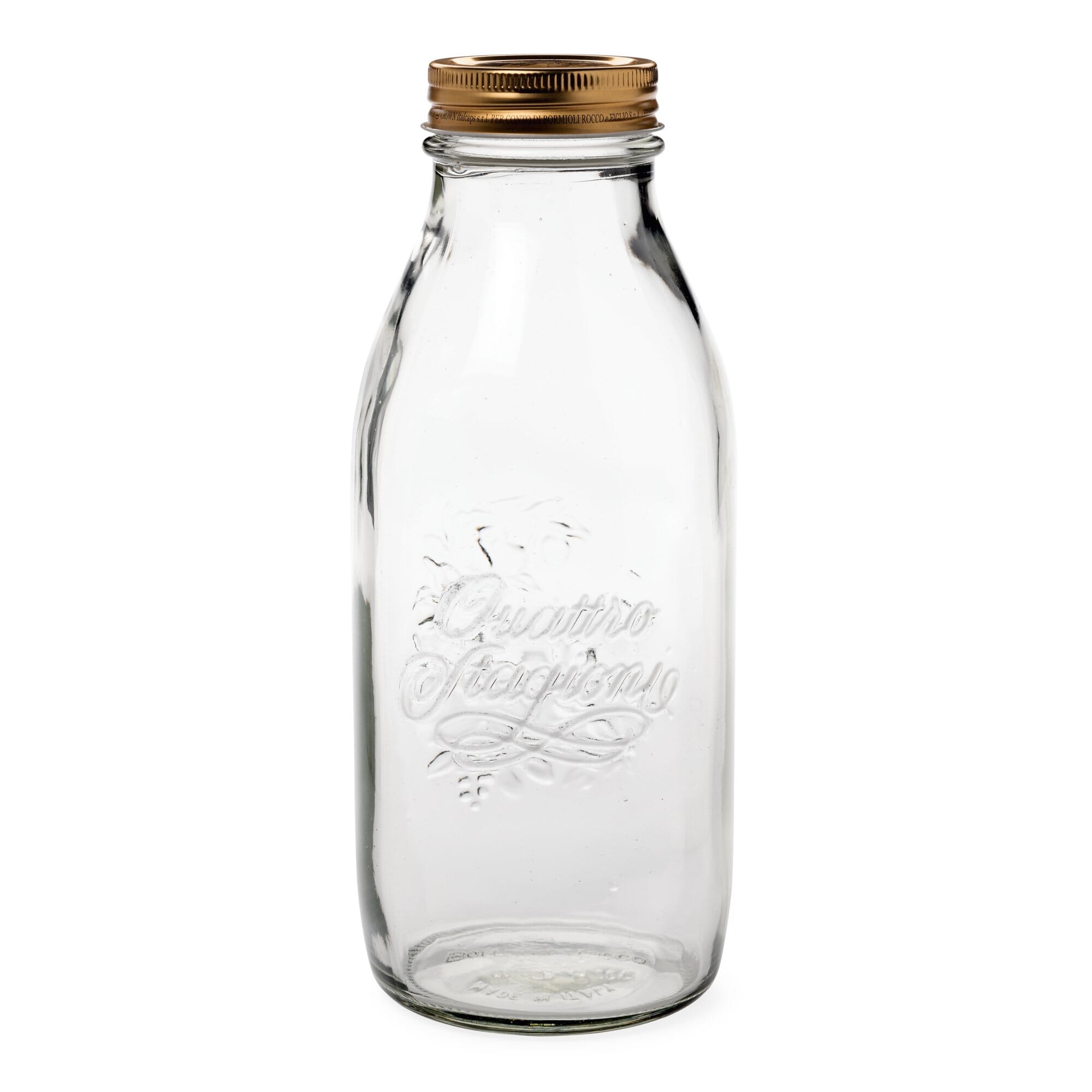 1 Litre Glass Juice Bottle With Lid 