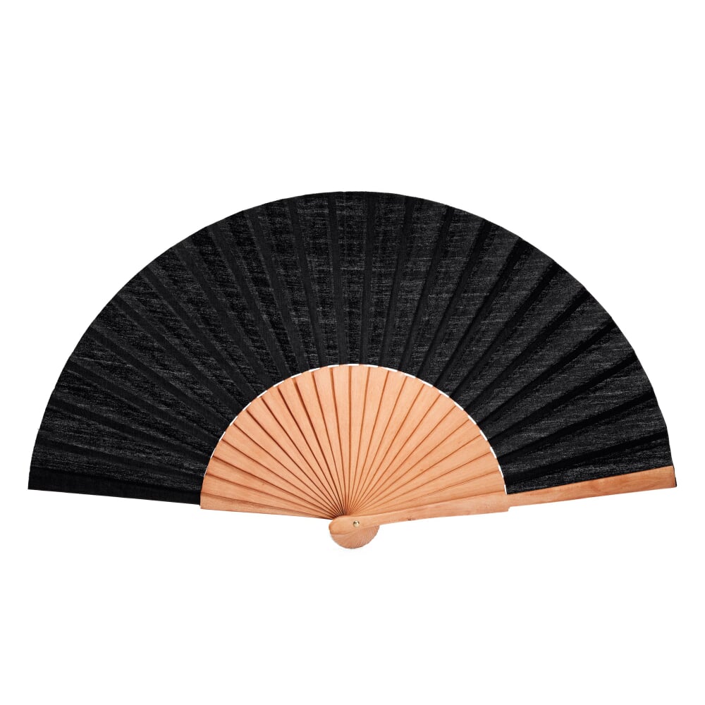 Pear-Wood Fan, Black | Manufactum